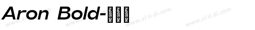 Aron Bold字体转换